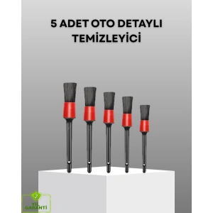 5 Parça Detay Temizlik Fırçası Seti Jant Motor Halandırma İç Dış Temizlik