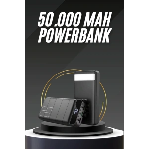 50.000 Mah Led Dijital Göstergeli USB Çıkışı Powerbank