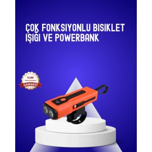 600 Lümen Şarjlı Bisiklet Farı COB Yan  Acil Durum
