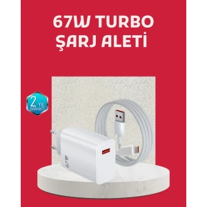 67 Watt Turbo Şarj Cihazı Motorola G30 G50 G60 G82 Uyumlu