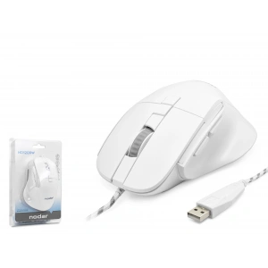 7D Ergonomi̇k Kablolu Ofi̇s Mouse 3600 Dpi - Beyaz ND1209W