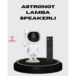 8 Efektli Astronot Galaxy Projektör Uzaktan Kumandalı LED Gece Lambası