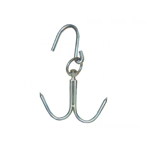 8 mm Kasap Et Kancası - 2'li Dönerli Set - Paslanmaz Çelik - Et İşleme - Hijyenik - Düzenli - Dayanıklı - Uzun Ömürlü