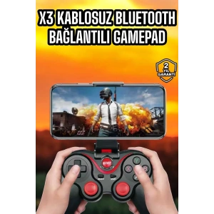 Android Uyumlu Gamepad X3 Game Stick Oyun Kolu Bluetooth Bağlantılı