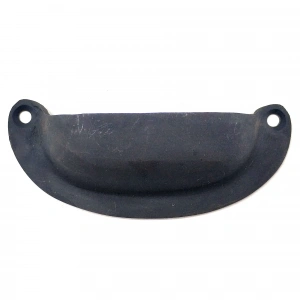 Antika Tarz Dekoratif Pirinç Düz Tas Mobilya Kulbu - 37x87 mm, Oksit