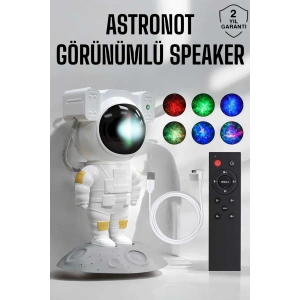 Astronot Görünümlü Projeksiyon Speaker Taşınabilir