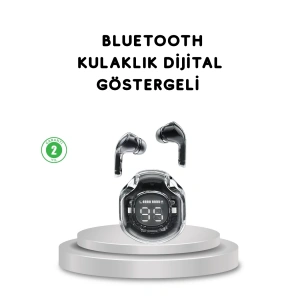 Bluetooth 5.3 Kablosuz Kulaklık HiFi Stereo ve Ekstra Bass Dijital Ekranlı