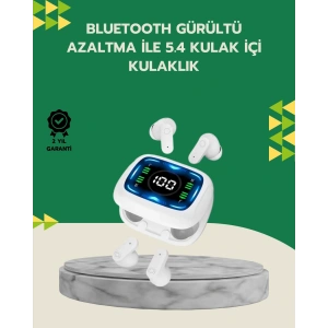Bluetooth 5.4 Kablosuz Kulaklık Gürültü Engellemeli Uzun Pil Ömürlü