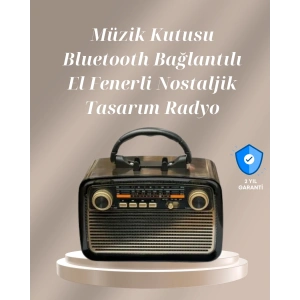 Bluetooth Bağlantılı Taşınabilir Hoparlör – FM/AM Radyo Özellikli, Şarj Edilebilir Batarya, 1 kg