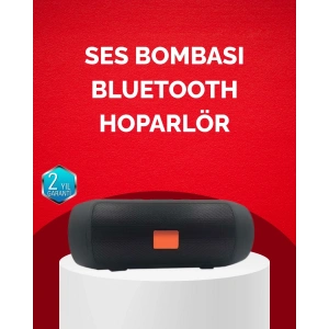 Bluetooth Hoparlör 20W Bass Güçlü Ses USB Flash AUX Destekli
