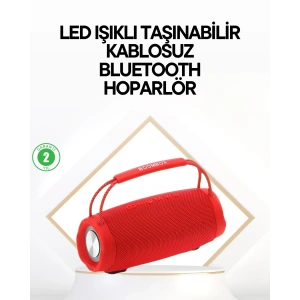 Çevreleyen Sesli RGB Destekli Kablosuz Taşınabilir Hoparlör