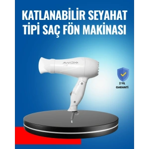 Çift Isı ve Hız Ayarlı Katlanabilir Saç Kurutma Makinesi