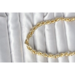 CM 14K Gold Renk Kalın Burgu Zincirli Model 60 cm Kadın Kolye - TJ-BKO10997