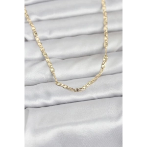 CM 14K Gold Renk  Zincirli Model 60 cm Kadın Kolye