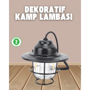 Dekoratif ve Fonksiyonel Taşınabilir Kamp Gece Lambası