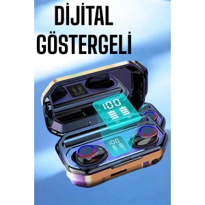 Dijital Göstergeli Bluetooth Bağlantılı Kulaklık Dokunmatik Kontrol