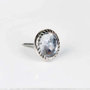 Febko Dekoratif Parlak Taşlı Kabara Raptiye 17 mm - 50 adet