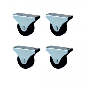 Furç Sabit Teker - 56MM - Siyah HKS231 - 4 Adet