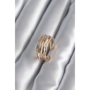 Gold Renk Ayarlanabilir Kadın Yüzük - TJ-BYK2947