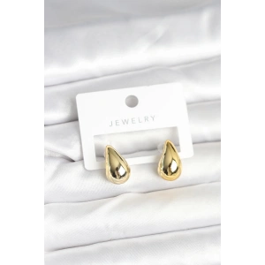 Gold Renk Damla Küpe 17 mm - TJ-BKP11377