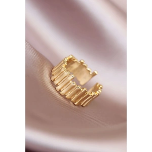 Gold Renk Metal Ayarlamalı Kadın Yüzük - TJ-BYK1558