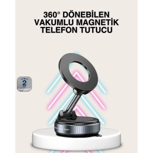 Güçlü Mıknatıslı Vakumlu Araç Telefon Tutucu Alüminyum Gövde