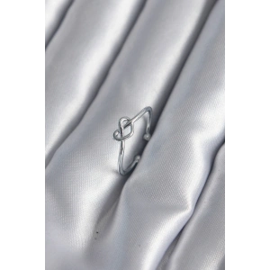 Gümüş Renk Düğüm Kalp Model Kadın Yüzük - TJ-BYK2946