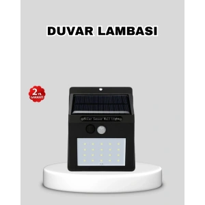 Güneş Enerjili 20 LED Hareket Sensörlü Lamba – IP65 Su Geçirmez Dış Mekan Aydınlatma