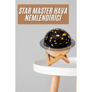 Ha Nemlendirici Led Işıklı Gece Lambası Yıldız Görünümlü Renk Değiştiren