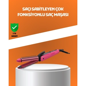 Hızlı Isınan Saç Maşası ve Düzleştirici | Çift Fonksiyonlu