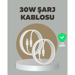 iPhone iPad  Uyumlu 30W Type-C to Lightning Kablo