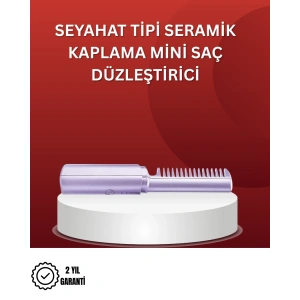 Isıtmalı Saç Düzleştirici Fırça – Kablosuz ve Hafif Tasarım