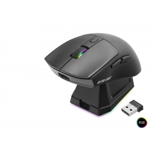 Kablosuz Gaming Rgb Mouse Şarj Standlı - Siyah MF1215B
