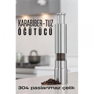 Karabiber Tuz Öğütücü Profesyonel 304 Paslanmaz Çelik Manuel Baharat Değirmeni