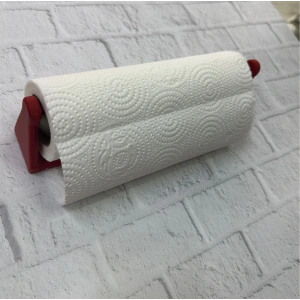 Kırmızı Peçete Askısı Mutfak Duvar Tipi Peçetelik Organizer