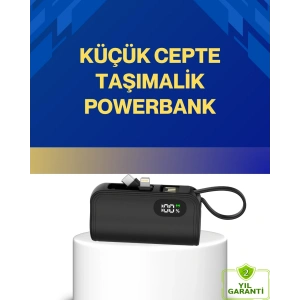 LED Göstergeli 2000mAh Cep Tipi Hızlı Şarj Powerbank