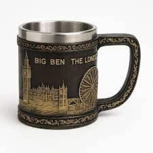 Londra Detaylı Çelik Kupa