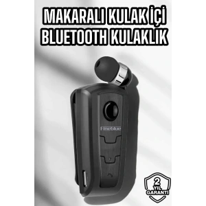 Makaralı Bluetooth Kulaklık Kulak İçi Android iOS Uyumlu Titreşimli