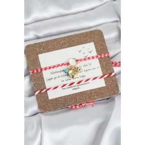 Marteniçka Bileklik 2li Kalp ve Nazalı Model - TJ-BB8322