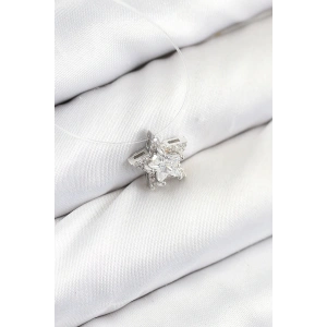 Misineli Yıldız Model Gümüş Renk Hayalet Kolye