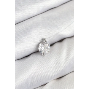 Misineli Zirkon Taşlı Model Gümüş Renk Hayalet Kolye