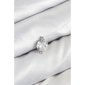 Misineli Zirkon Taşlı Model Gümüş Renk Hayalet Kolye - TJ-BKO10505