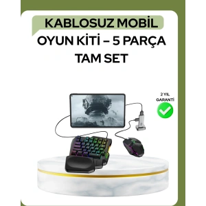 Mobil PUBG ları İçin 5in1 Klye Mouse Oyun Seti – BT5.3 Destekli