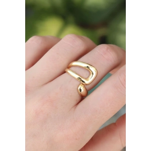 Pirinç Gold Renk Ayarlanabilir Yüzük - TJ-BYK3176