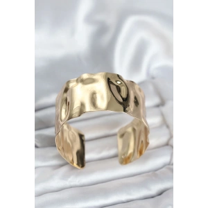 Pirinç Gold Renk Levha Model Kadın Bileklik