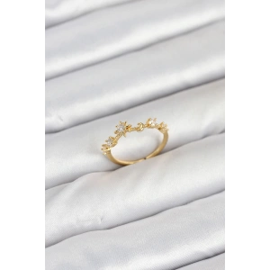 Pirinç Gold Renk Manifest Kadın Yüzük - TJ-BYK3890