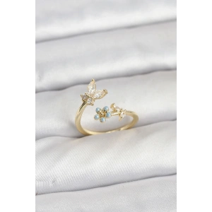 Pirinç Gold Renk Model Kadın Yüzük - TJ-BYK3915