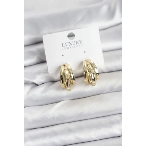 Pirinç Gold Renk Vintage Halka Model Kadın Küpe - TJ-BKP11357