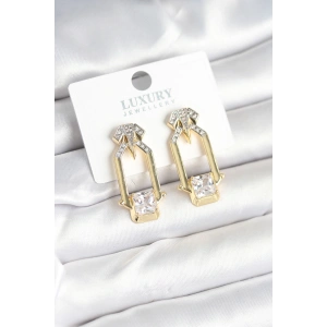 Pirinç Gold Renk Vintage Kadın Küpe - TJ-BKP11239