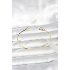 Pirinç Gold Renk Yılan Model Bileklik